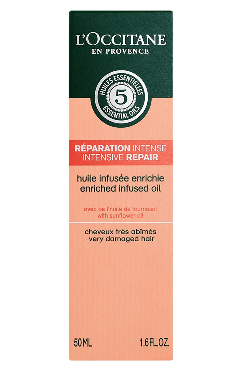 L'Occitane Intensive Repair Enriched Infused Hair Oil, Alternate, color,