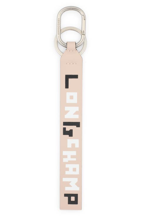Logo Leather Lanyard Key Ring