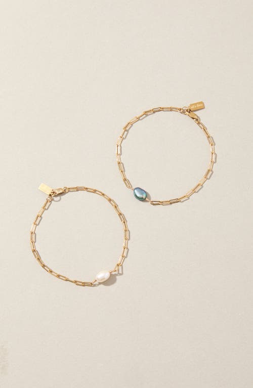 Set & Stones Jewellea Freshwater Pearl Bracelet In Multi