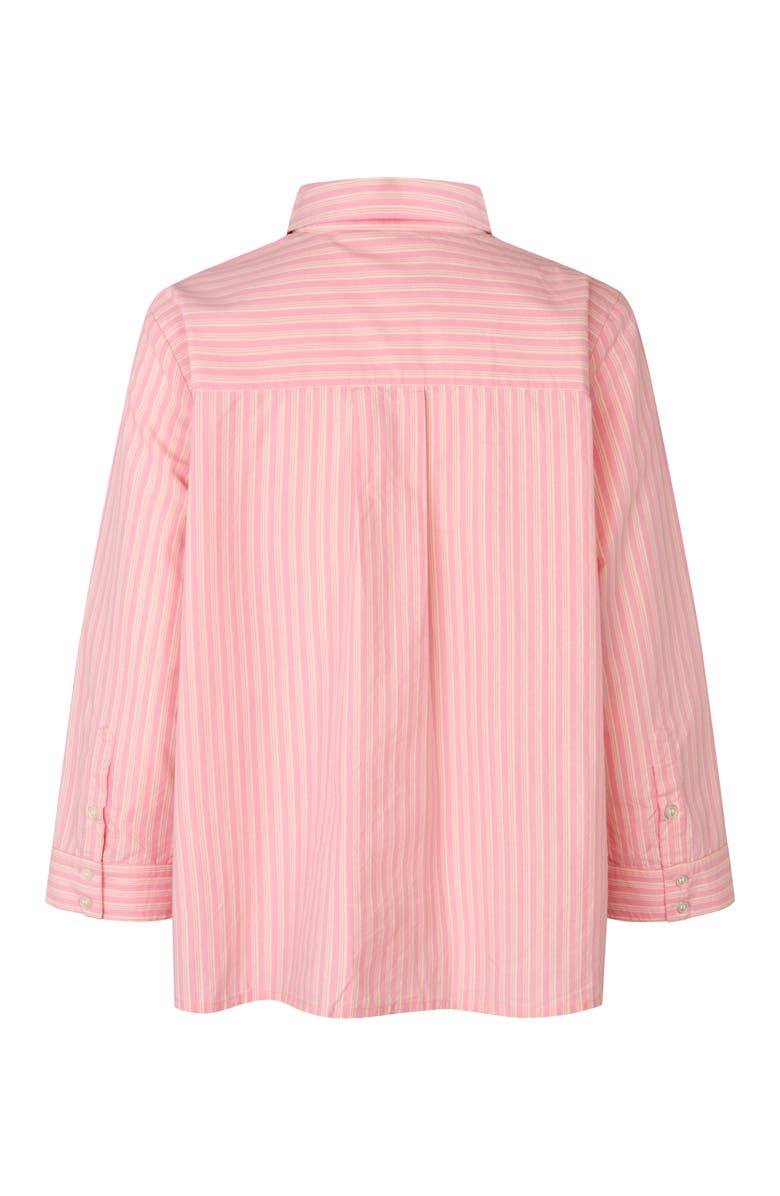 Masai Copenhagen MaIsalina Striped 3/4 Sleeve Shirt, Alternate, color, Rosebloom