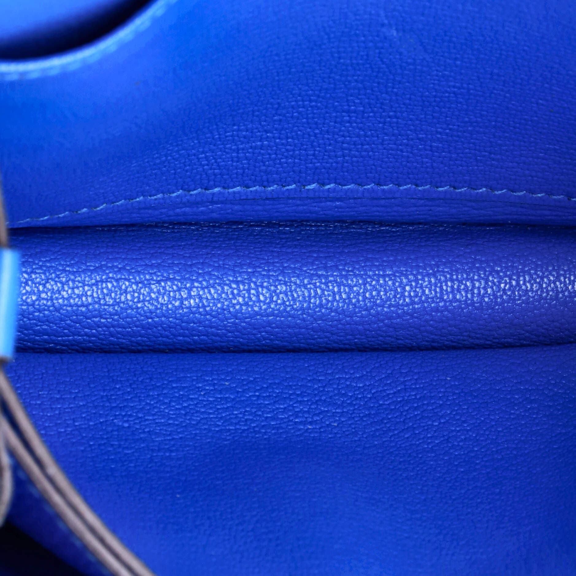 Pre-Owned Hermes Roulis Bag Evercolor 18, Alternate, color, Bleu Zanzibar