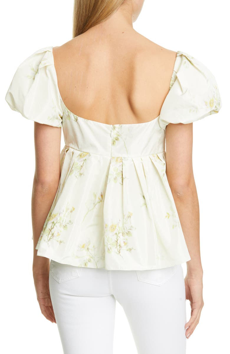 Brock Collection Floral Print Babydoll Top, Alternate, color, 