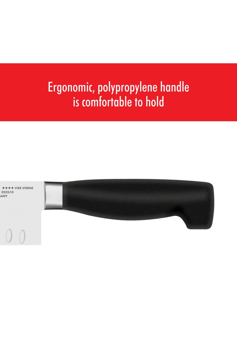 ZWILLING Four Star 7-Inch Hollow Edge Santoku Knife, Alternate, color, Stainless Steel