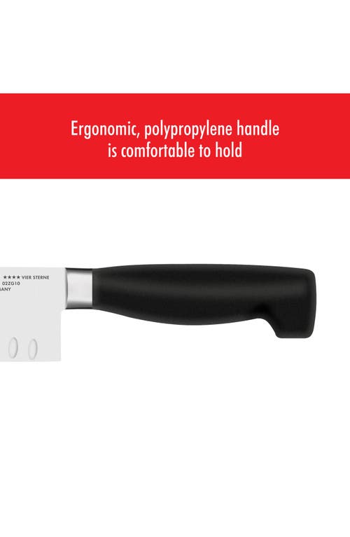 Zwilling Four Star 7-inch Hollow Edge Santoku Knife