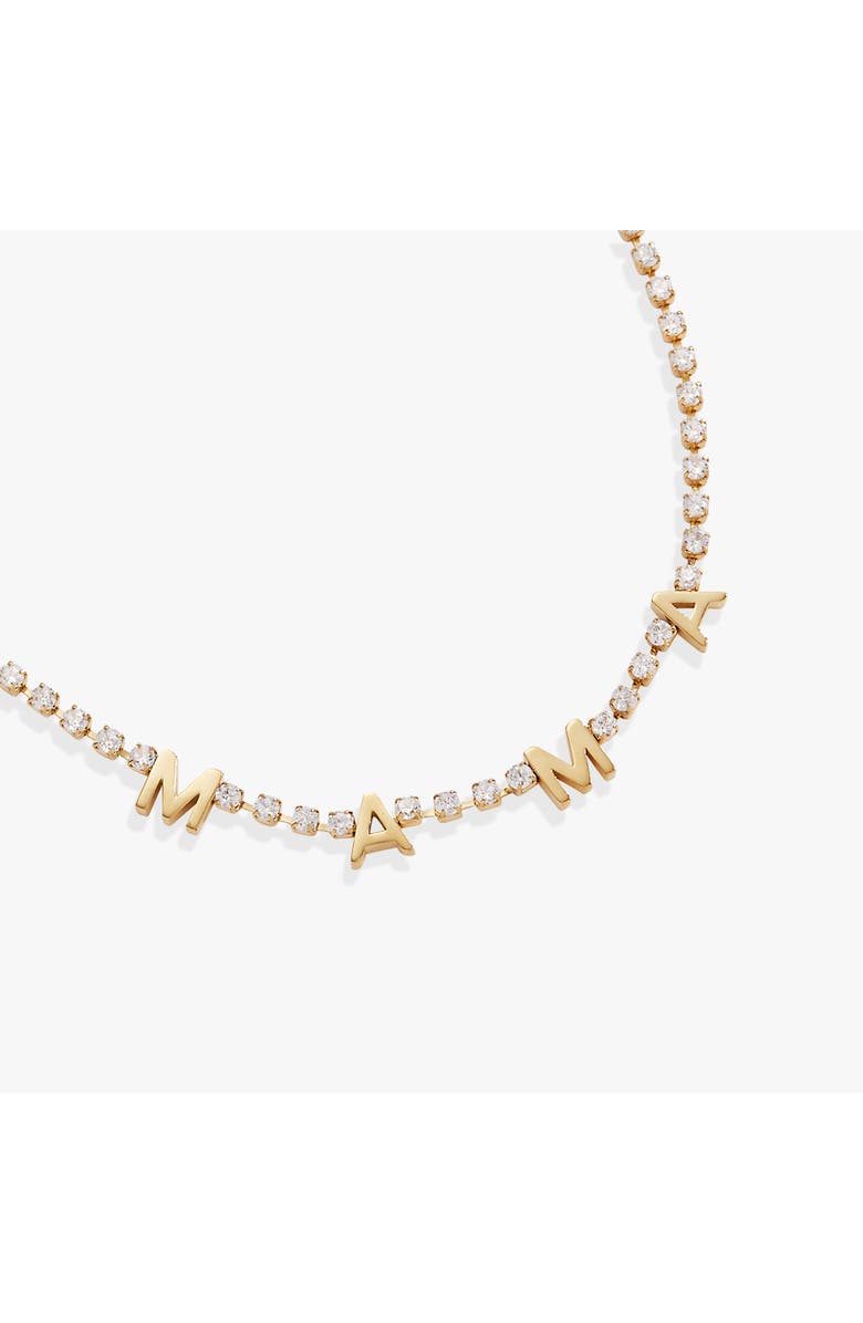 Alex and Ani Mama Crystal Tennis Necklace, Alternate, color,
