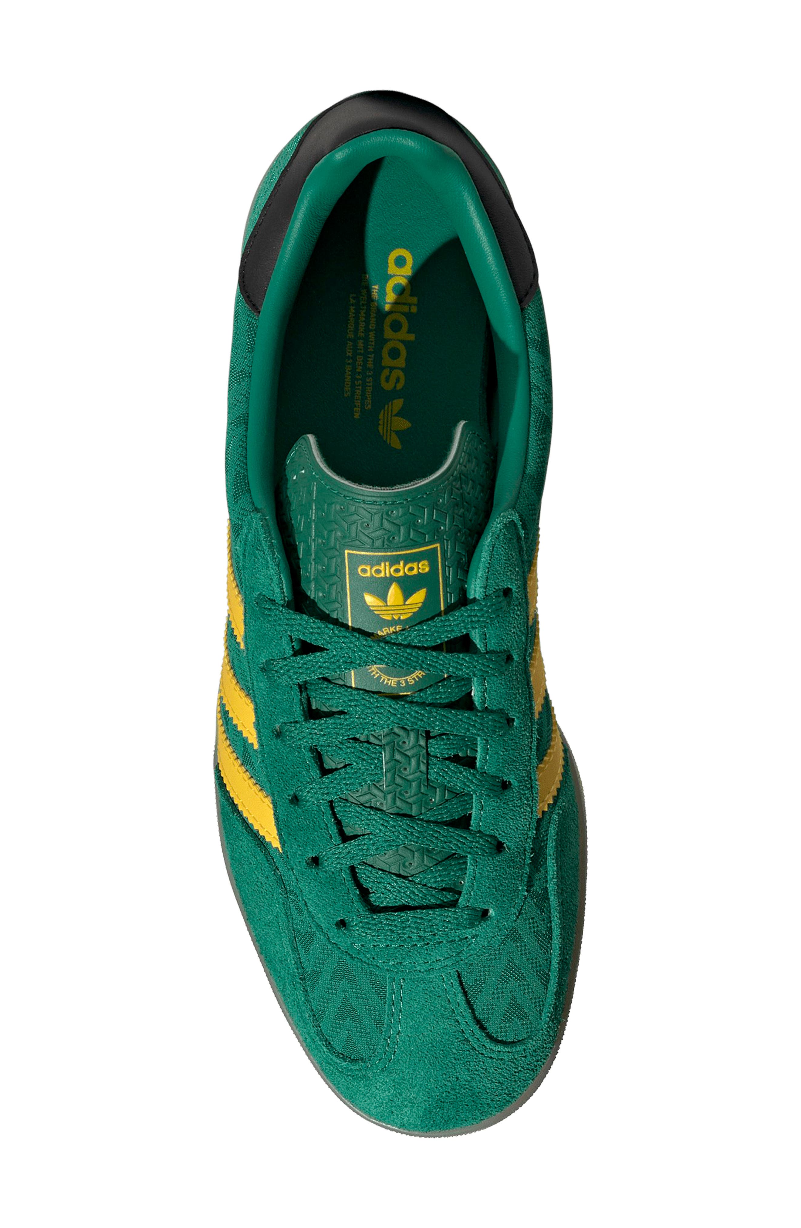 adidas Gazelle Indoor Sneaker, Alternate, color, Bold Green/ Eqt Yellow/ Gum 3