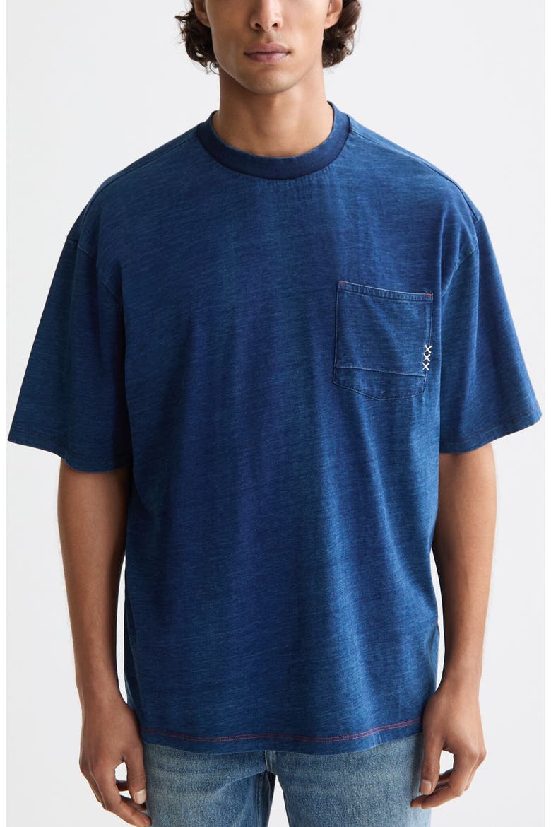 Washed Indigo One-Pocket T-Shirt, Main, color, WASHED INDIGO