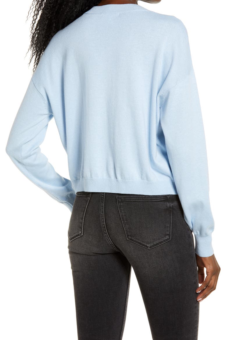 Easy Drop Shoulder Sweater, Alternate, color, BLUE SKYWAY