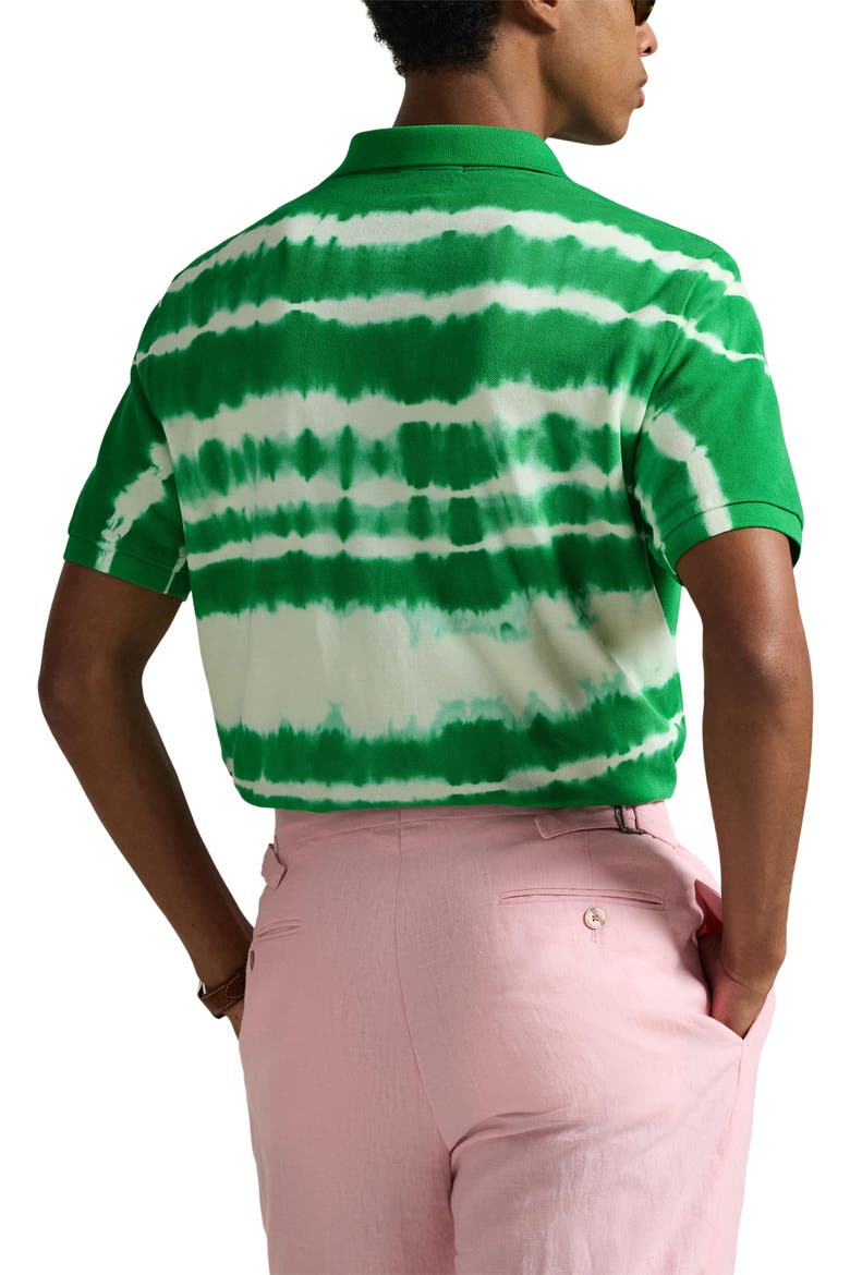 Classic Fit Tie Dye Cotton Piqué Polo, Alternate, color, STEM MULTI