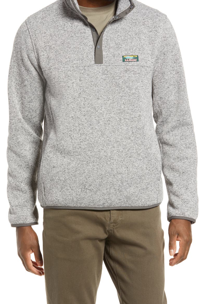Sweater Fleece Pullover, Main, color, GREY HEATHER