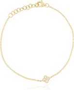The Lovery Fine Jewelry Diamond Single Clover Bracelet