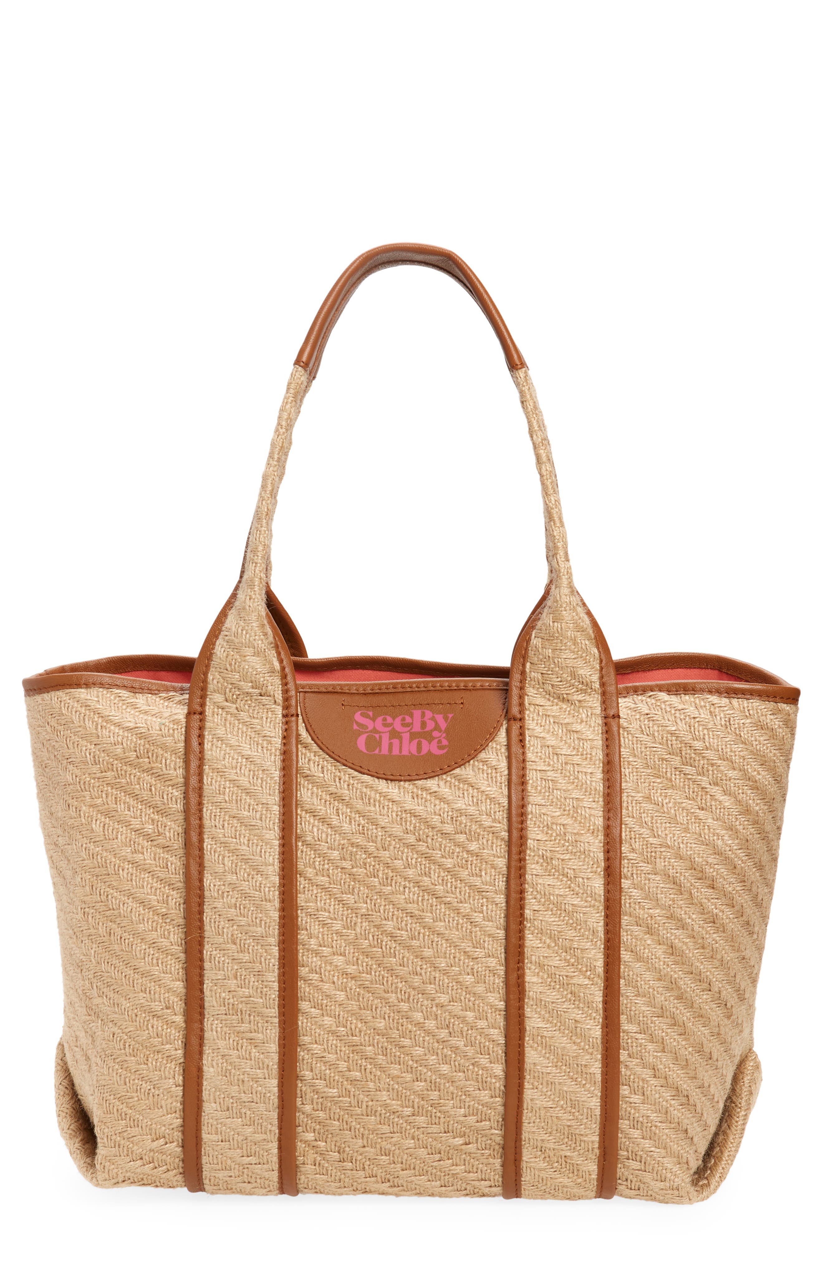 See by Chloé Laetizia Jute Tote, Main, color, 