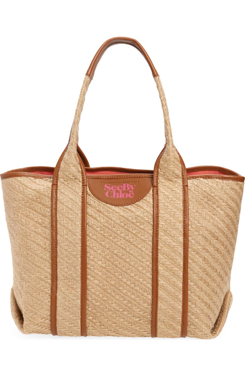 See by Chloé Laetizia Jute Tote, Main, color,