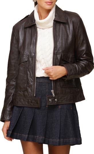 Nordstrom aviator jacket best sale