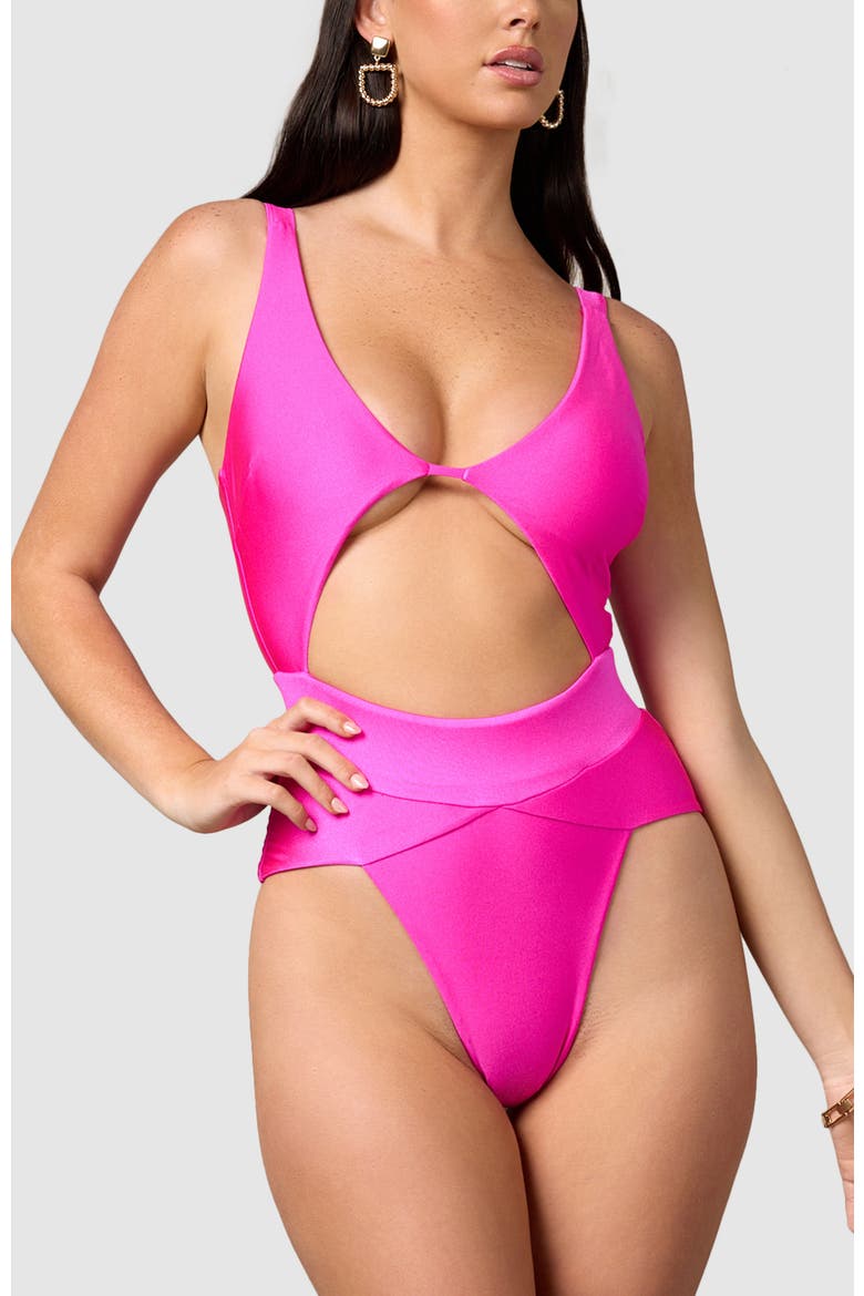 Aspire One-Piece Swimsuit, Main, color, Magenta