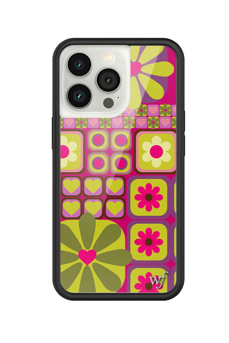 Flower Funk iPhone Case, Main, color, Brown