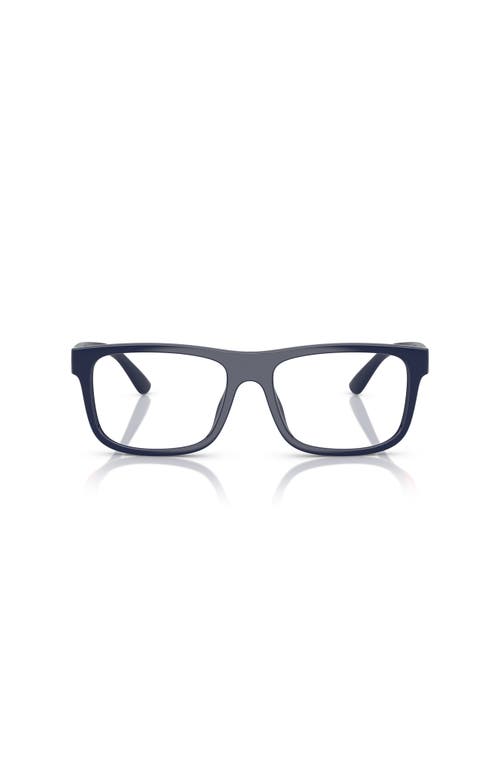 Polo Ralph Lauren 54mm Rectangle Optical Glasses In Blue