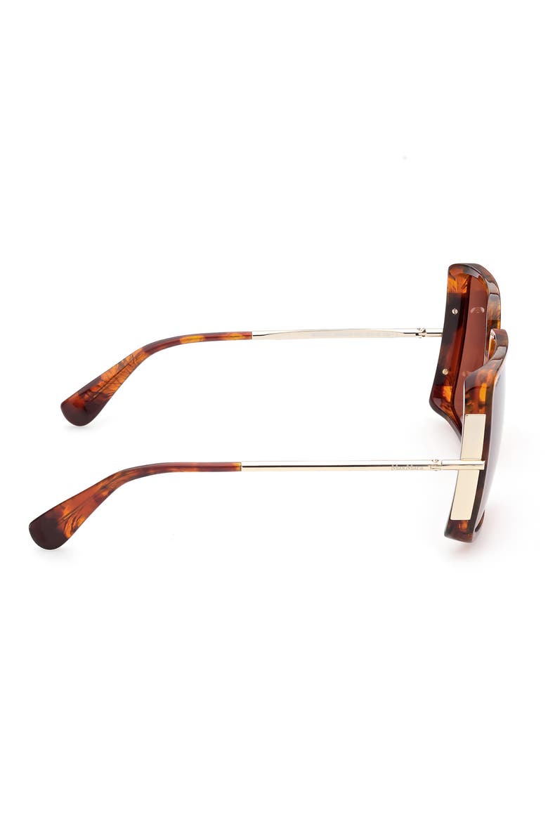 58mm Square Sunglasses, Alternate, color, RED HAVANA / BROWN