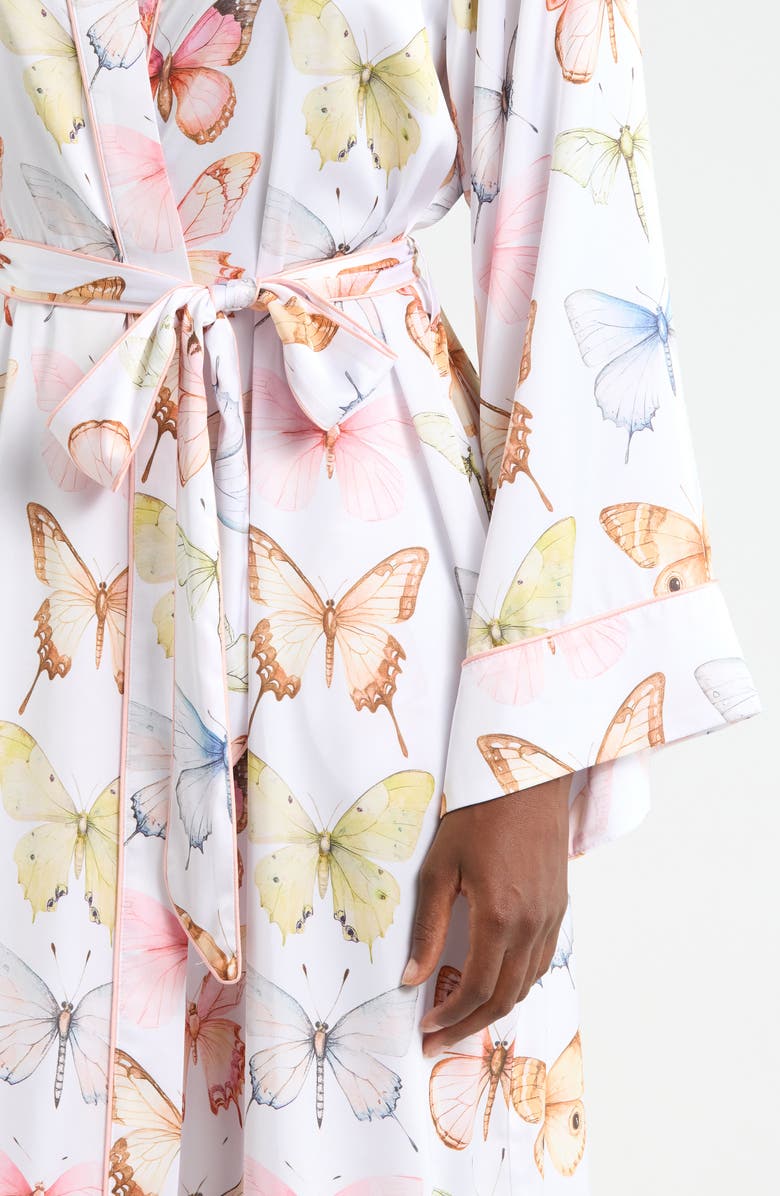 KILO BRAVA Print Maxi Robe, Alternate, color, Pastel Wings