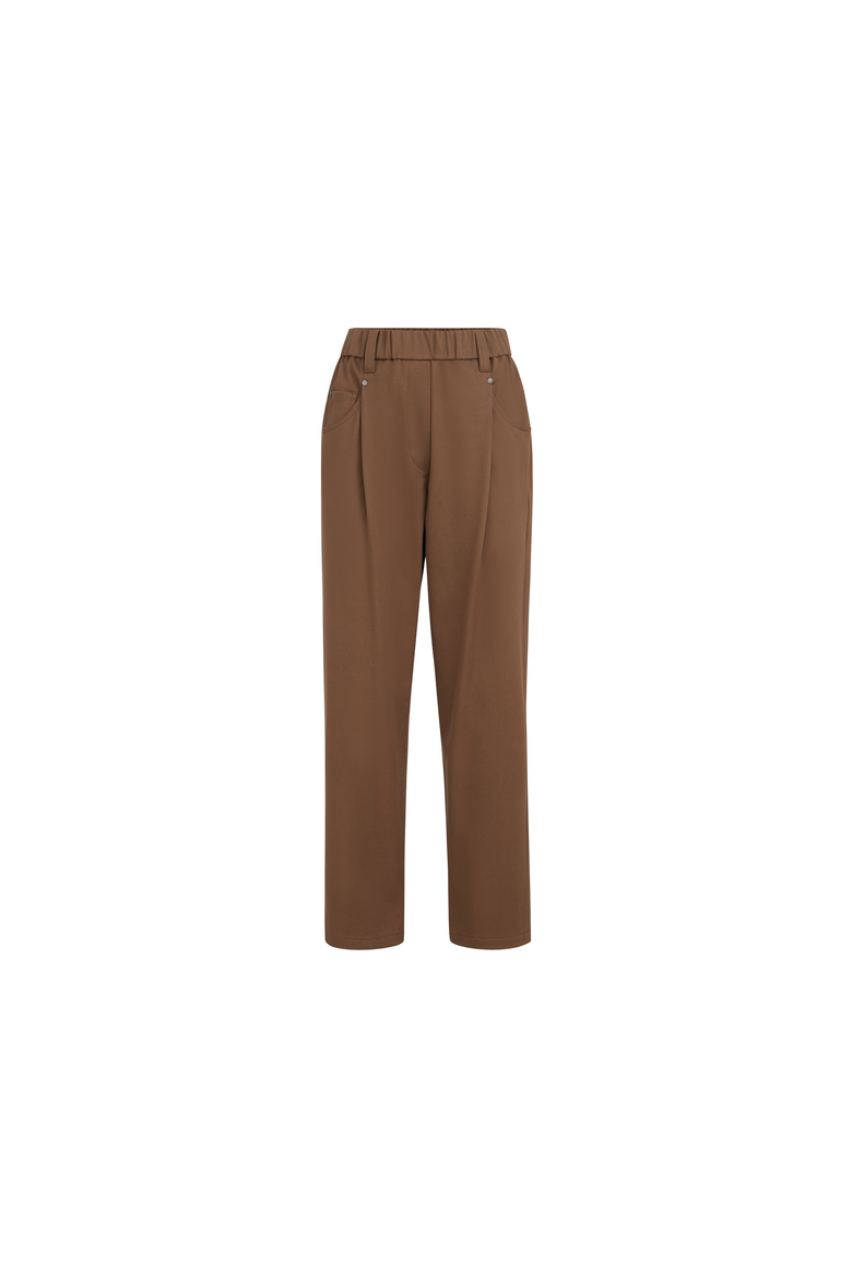 Baggy pull-on trousers, Alternate, color, Cigar
