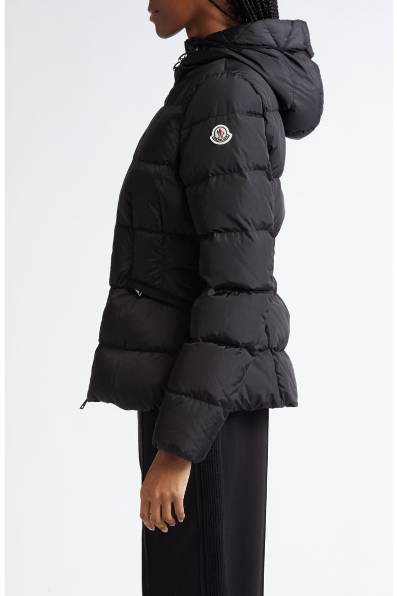 Avoce Hooded Down Jacket, Alternate, color, BLACK