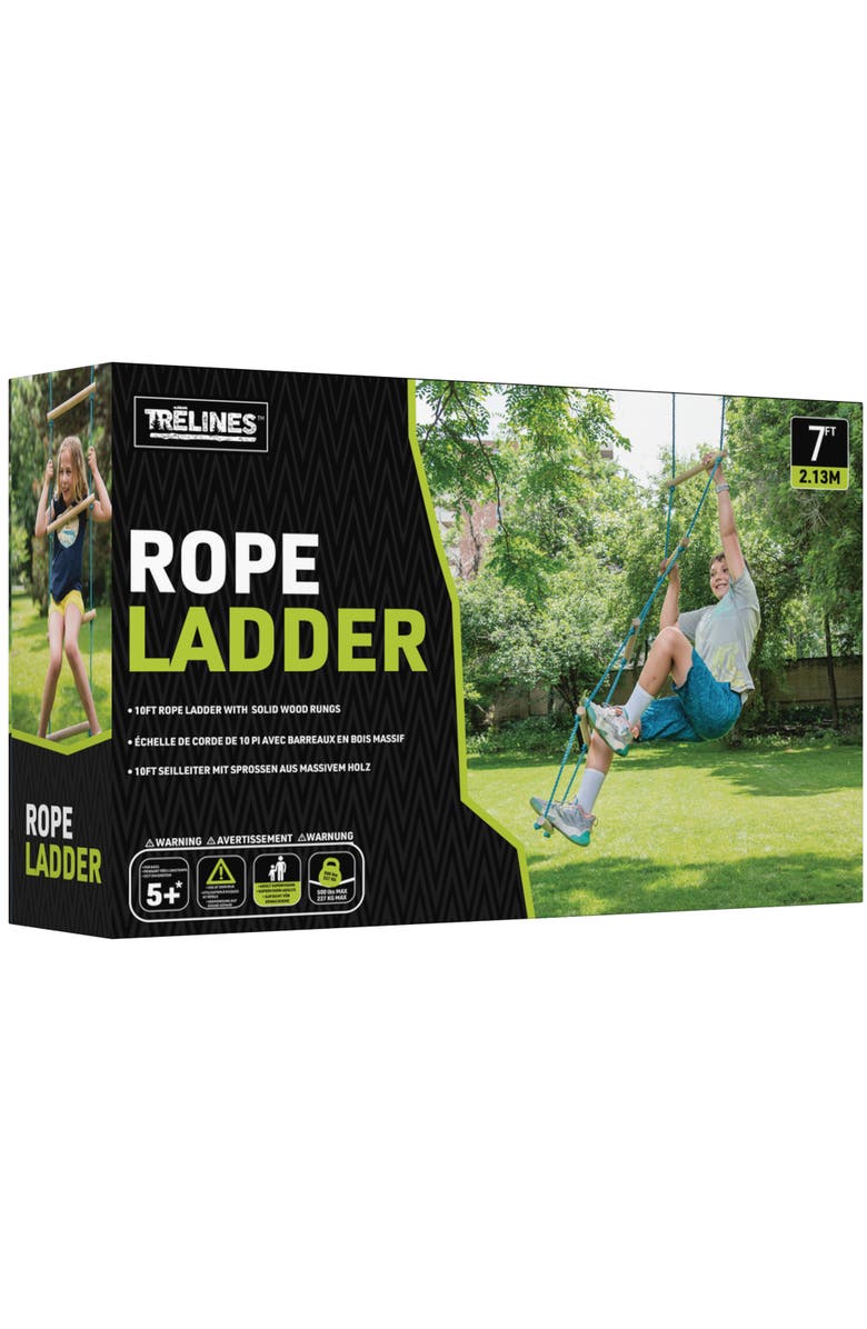 Trelines Climbing Rope Ladder 7Ft, Main, color, Multicolored