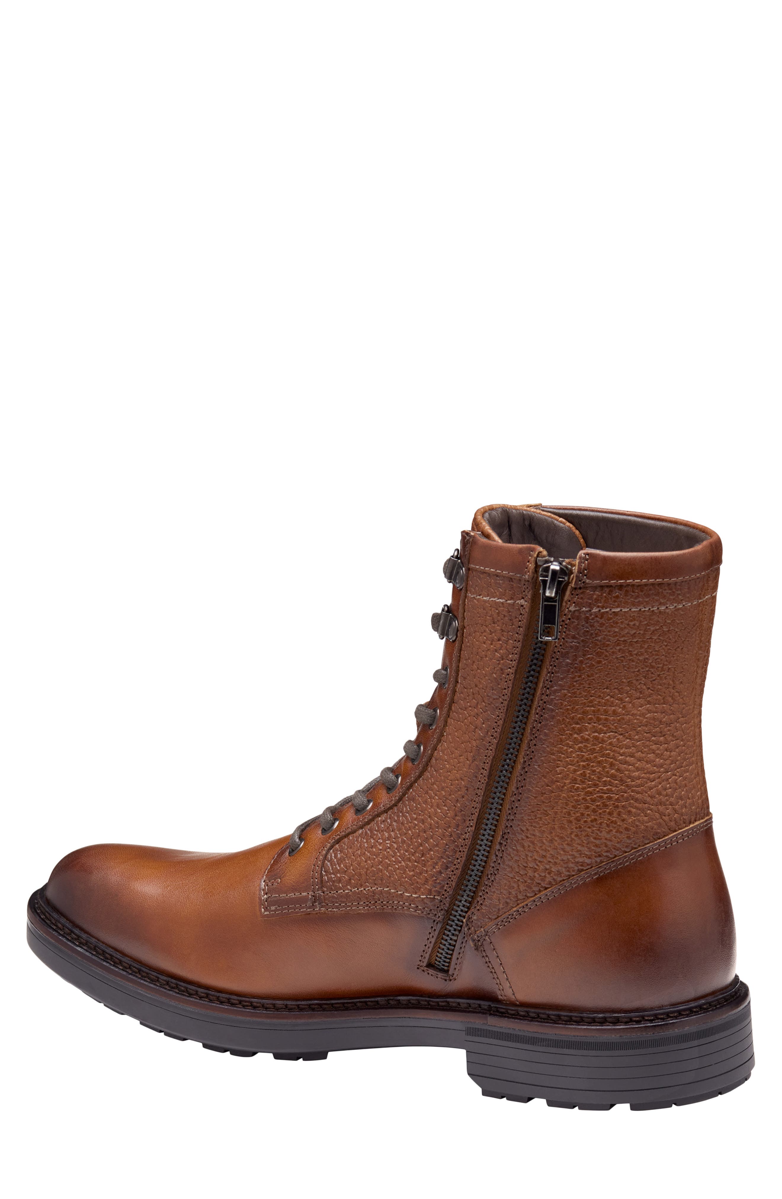 Latham Plain Toe Combat Boot, Alternate, color, TAN EUROPEAN CALFSKIN