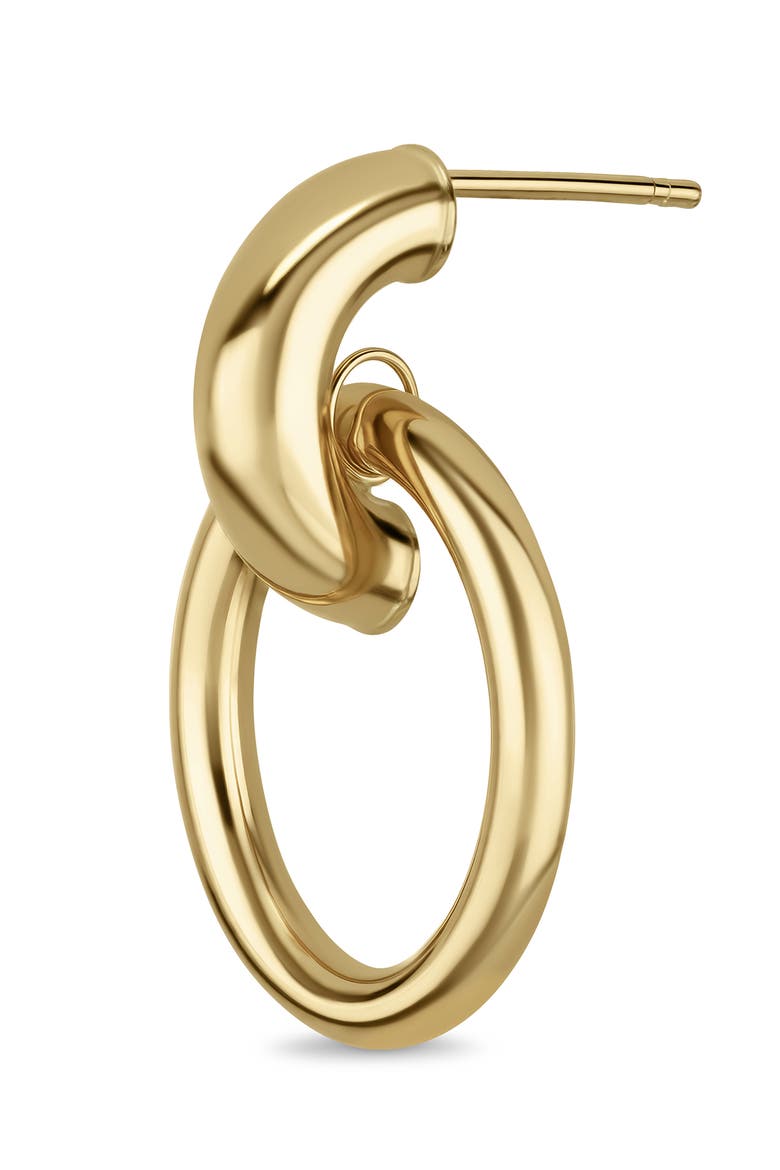 14K Gold Circle Drop Earrings, Alternate, color, 14K YELLOW GOLD