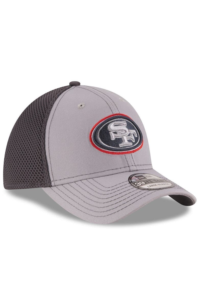 Men's New Era Gray/Graphite San Francisco 49ers Grayed Out Neo 2 39THIRTY Flex Hat, Alternate, color, GRAY
