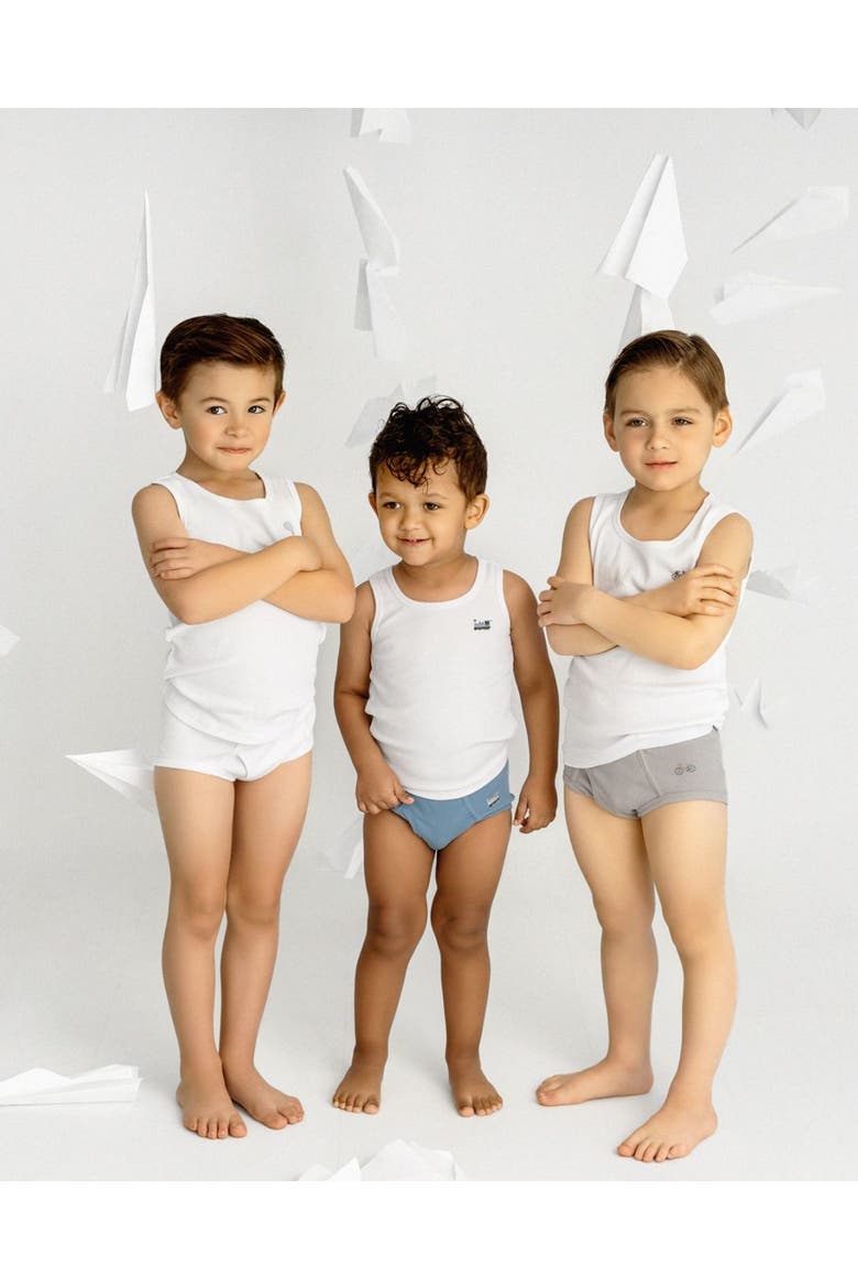 3 Pair Pack Ribbed On The Move Tank Top, Alternate, color, White
