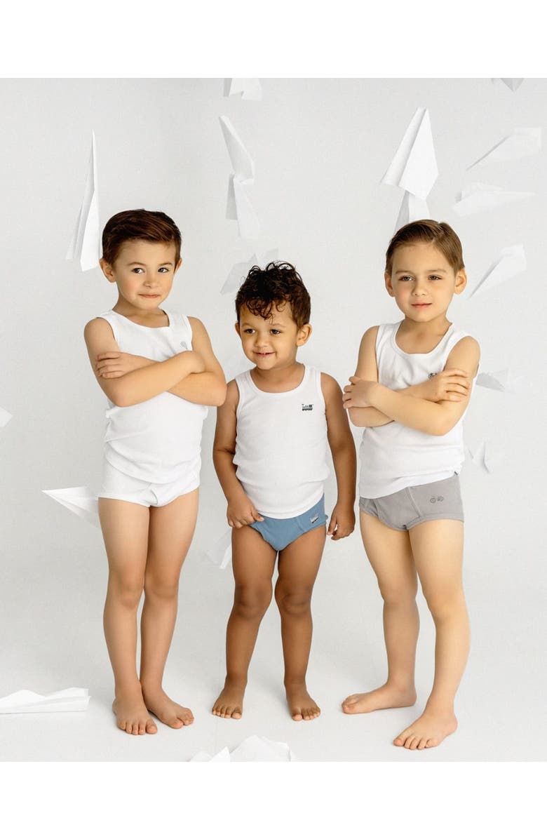 MeMoi 3 Pair Pack Ribbed On The Move Tank Top, Alternate, color, White