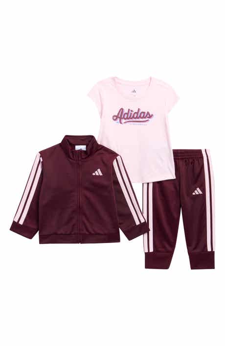 adidas Logo T-Shirt, Tricot Jacket & Joggers Set
