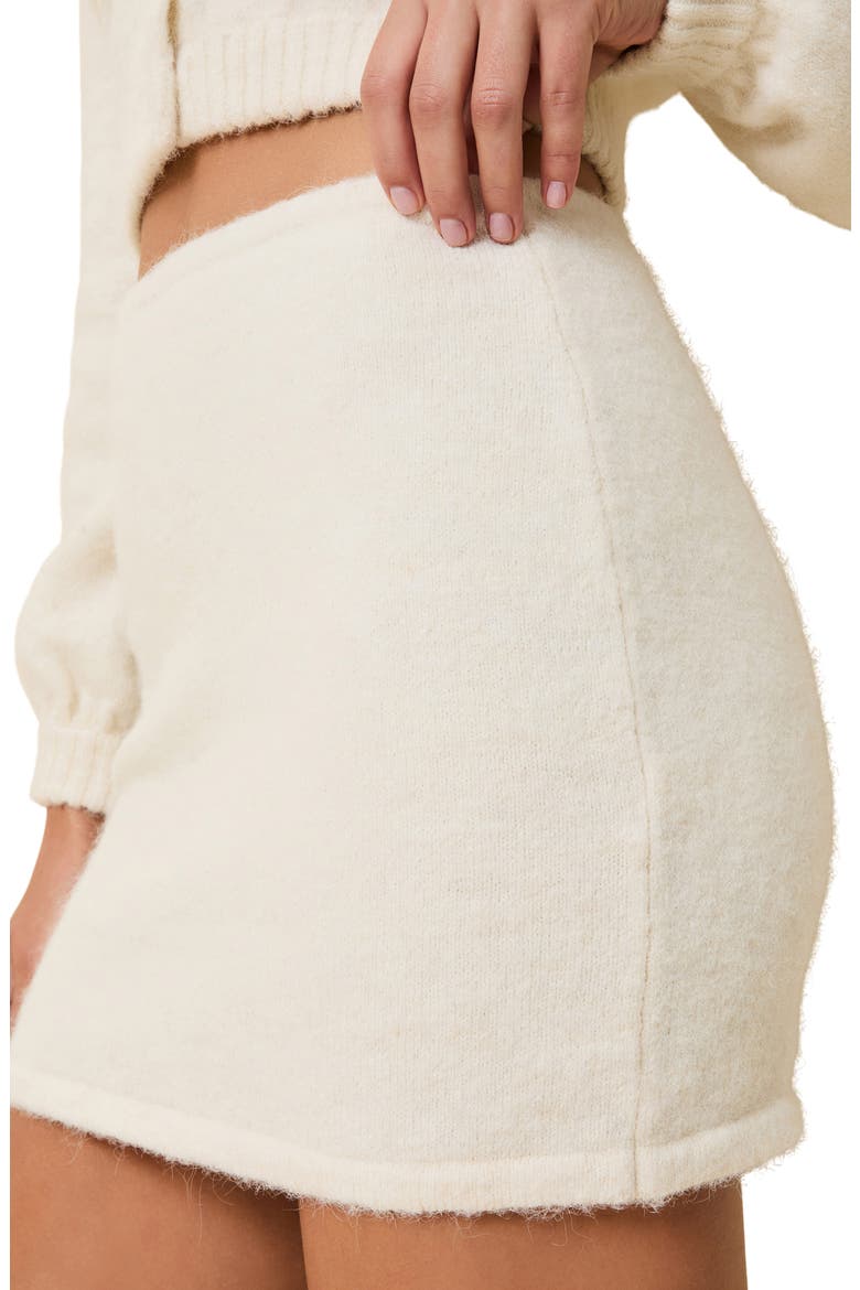 Ronnie Fuzzy Sweater Miniskirt, Alternate, color, BRULE