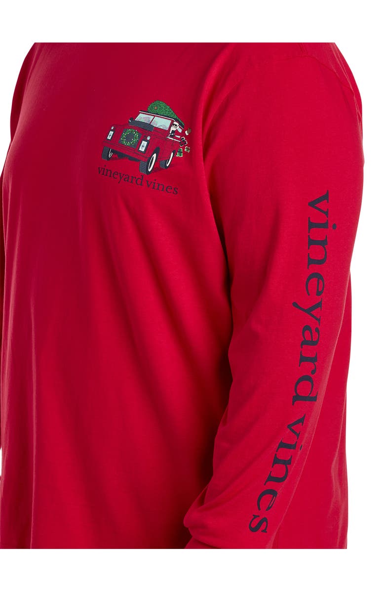 vineyard vines Big & Tall Santa Expedition Long Sleeve Graphic Tee, Alternate, color, 