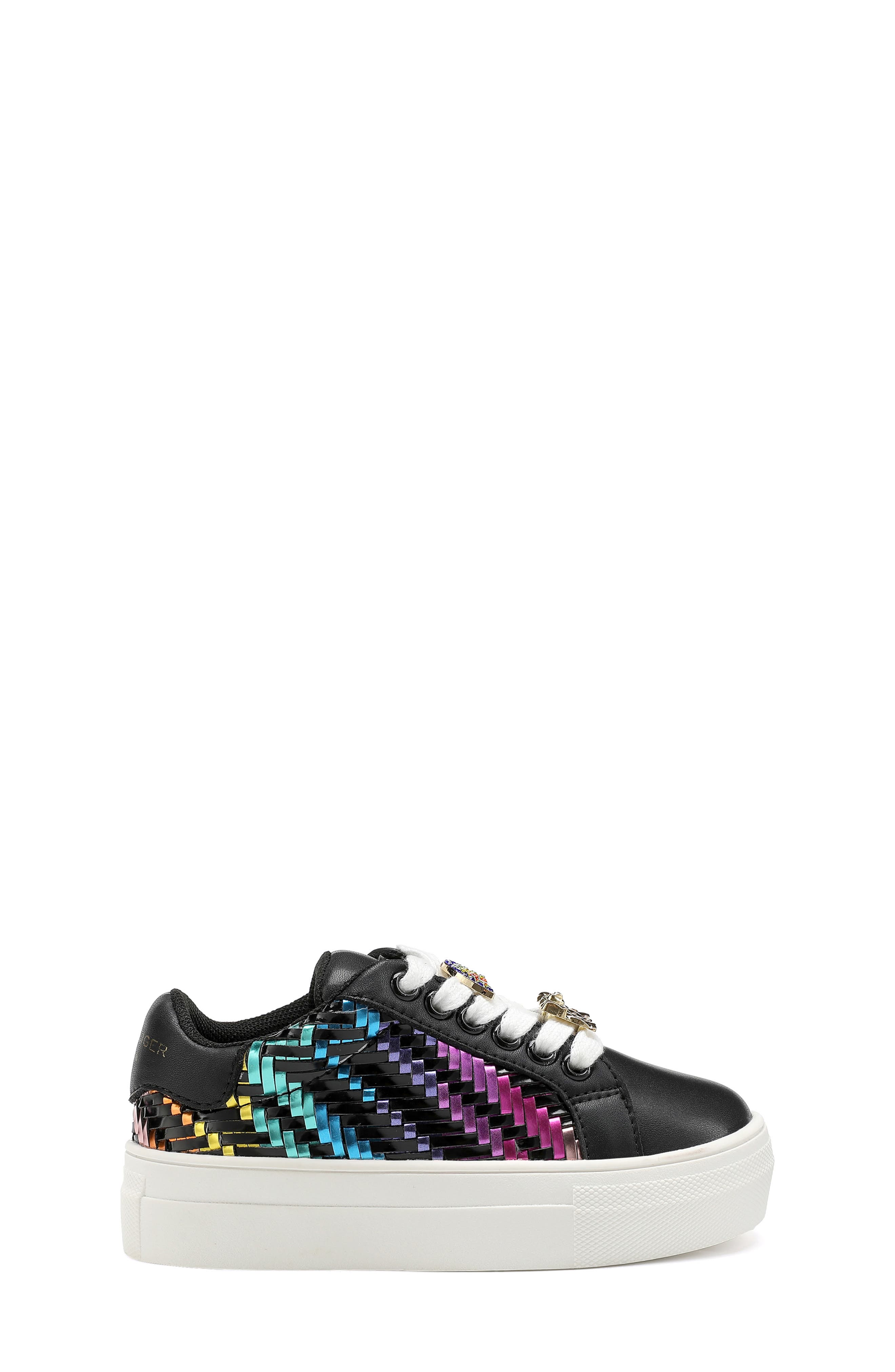 Kurt Geiger London Kids
 Mini Laney Weave Sneaker, Alternate, color, Black Multi