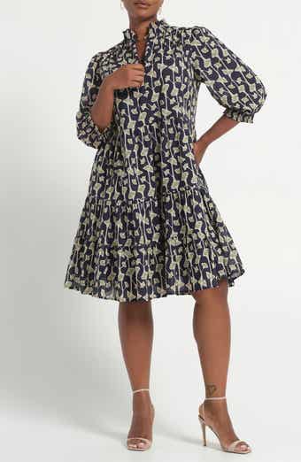 Sea Lily Tiered Cotton Dress