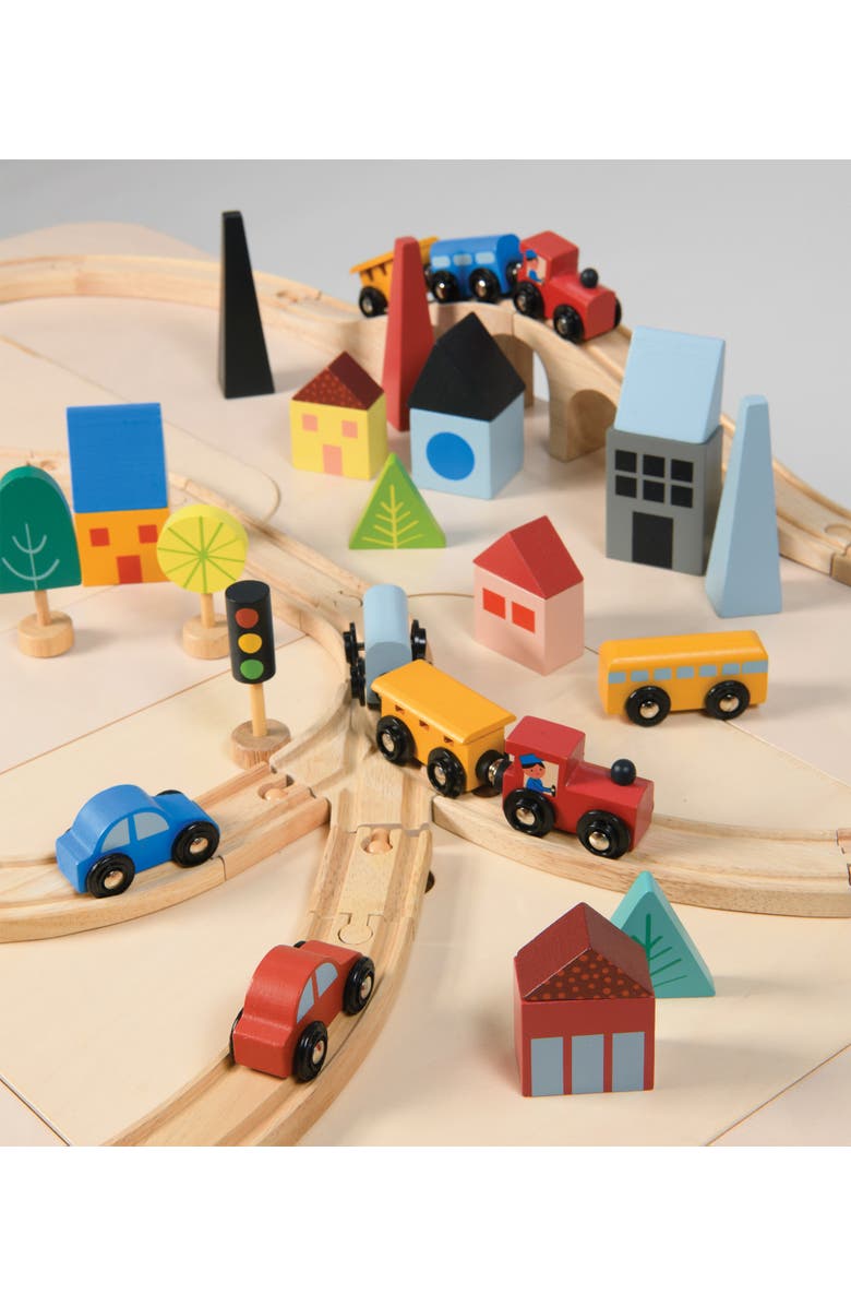 Mentari Town Train Set, Alternate, color, Multi-Color