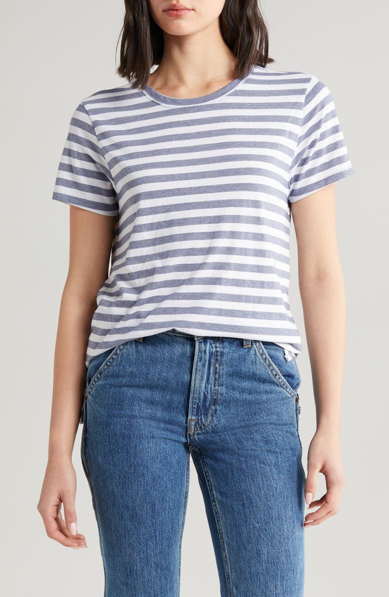 Lucky Brand Print T-Shirt, Main, color, Navy Combo