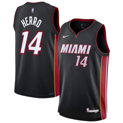 Youth Nike Tyler Herro Black Miami Heat Swingman Jersey - Icon Edition