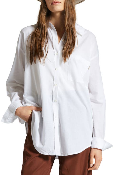 Sidney Oversized Cotton Button-Up Shirt