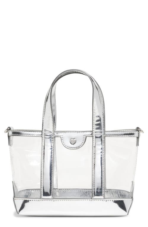Stoney Clover Lane Mini Clear Tote In Silver