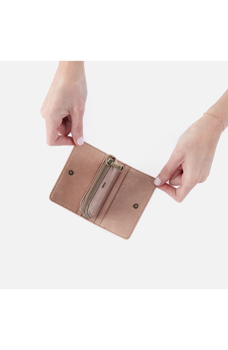 HOBO Jill Card Case, Alternate, color, Hazel