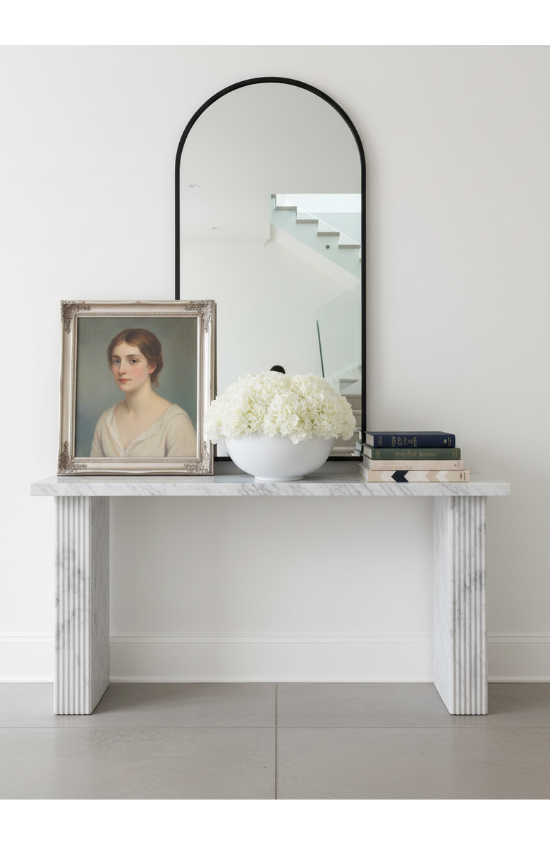 CocoBella Lumi Large RealTouch Hydrangea Centerpiece, Alternate, color, Snow