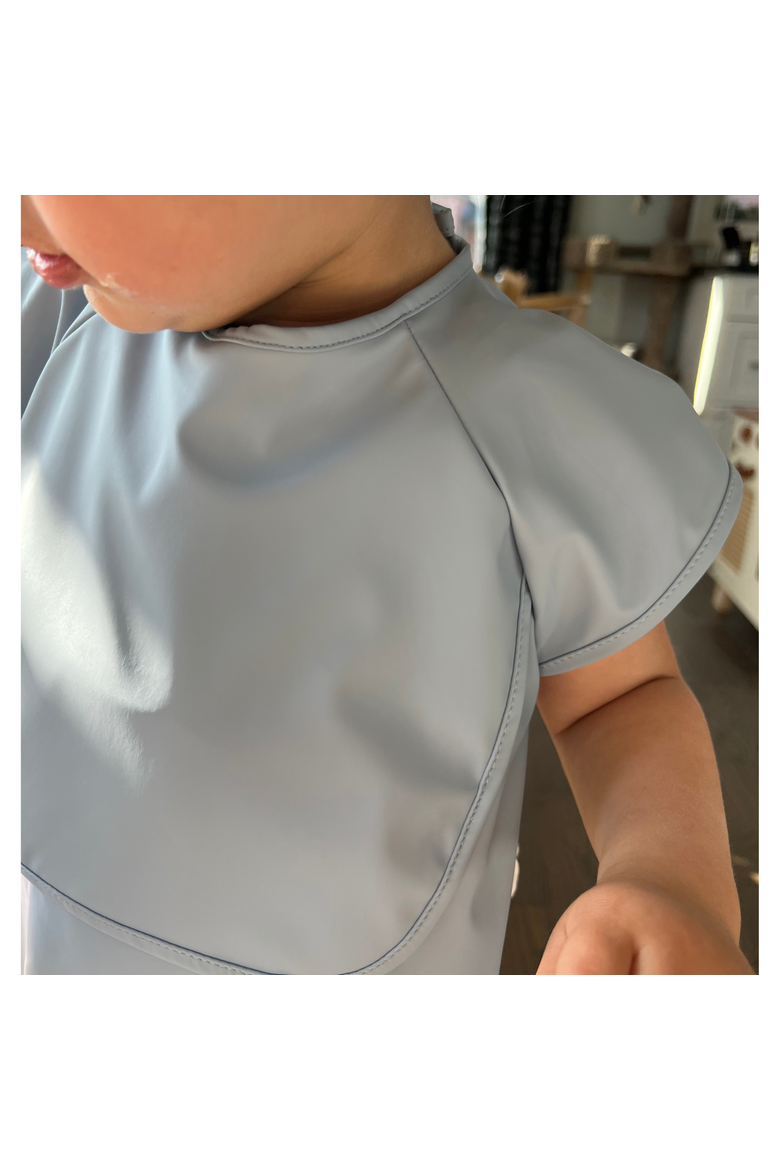 Premium Classic High-Pocket Short Sleeve Bib Smock, Alternate, color, LUNA BLUE Size 1T-6T