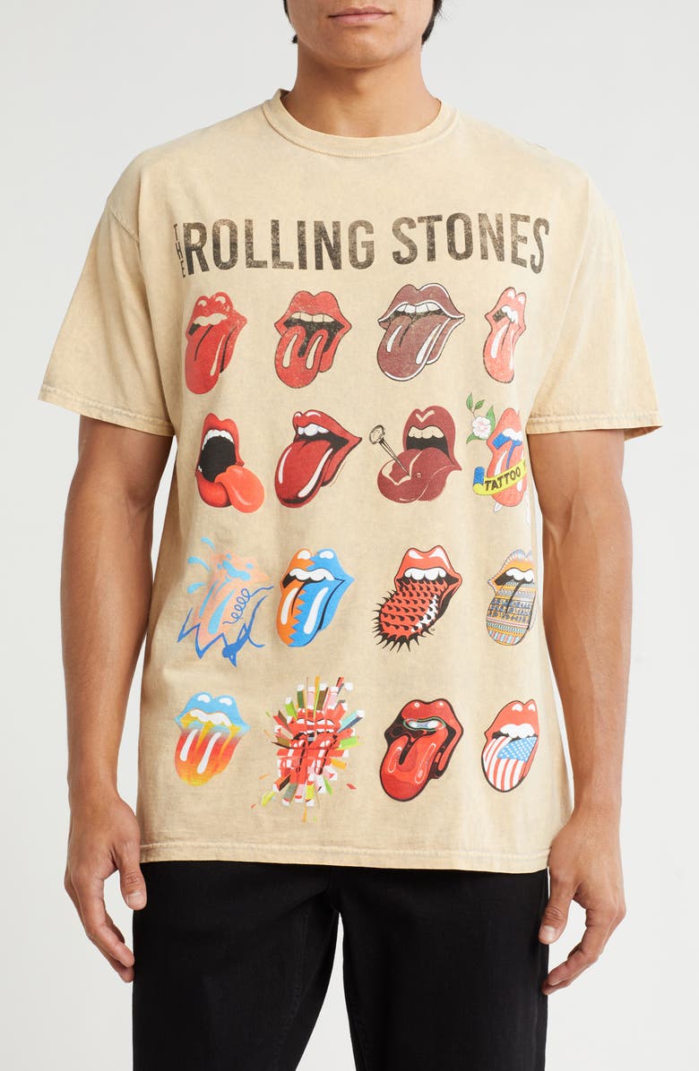 Philcos Rolling Stones Tongue Collage Cotton Graphic T-Shirt, Main, color,