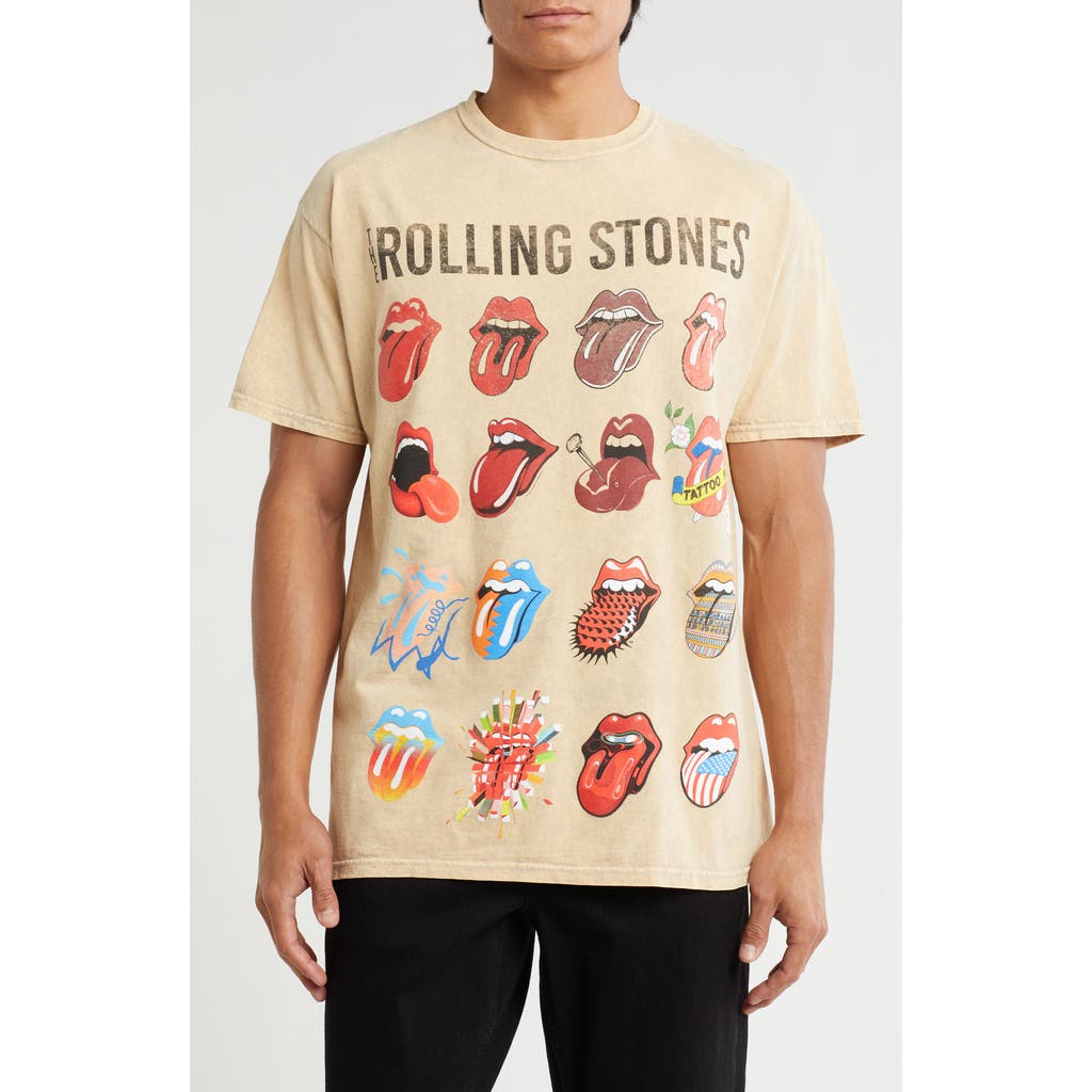 Philcos Rolling Stones Tongue Collage Cotton Graphic T-shirt