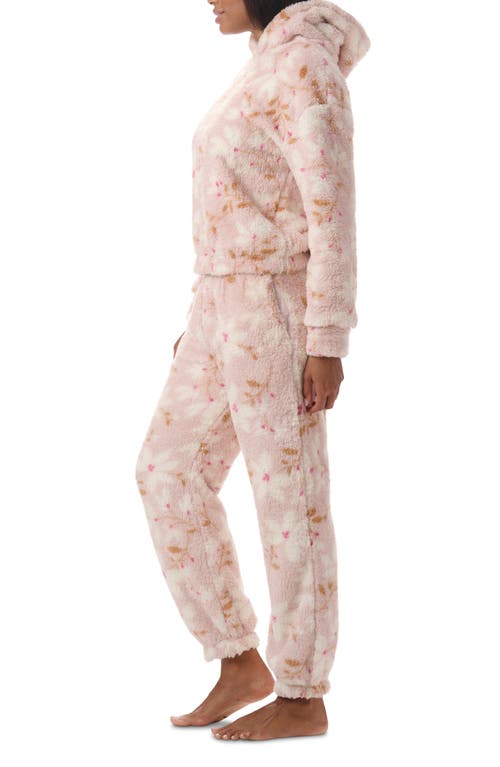 Splendid High Pile Fleece Pajamas In Berry Frost Floral