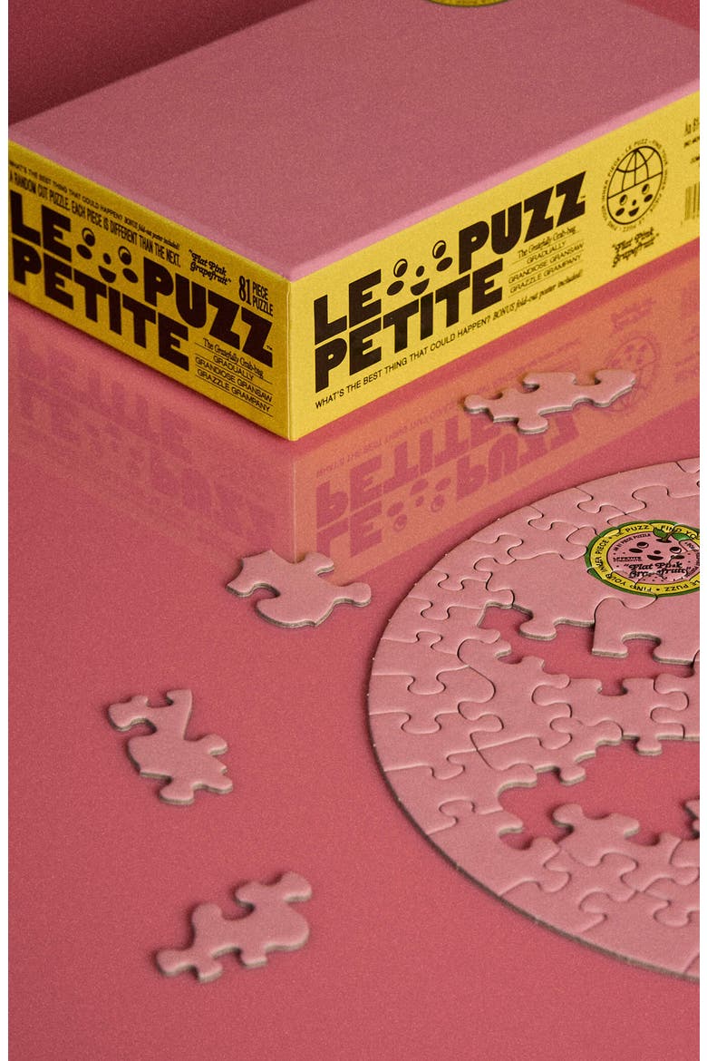 Flat Grapefruit 81 Piece Mini Jigsaw Puzzle, Alternate, color, None