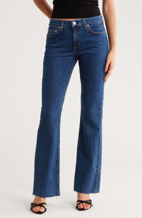 Peyton Raw Hem Bootcut Jeans