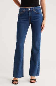 Peyton Raw Hem Bootcut Jeans